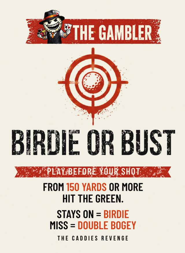 The Caddie's Revenge - Golf Card Game