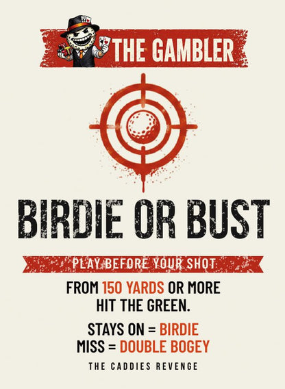 The Caddie's Revenge - Golf Card Game