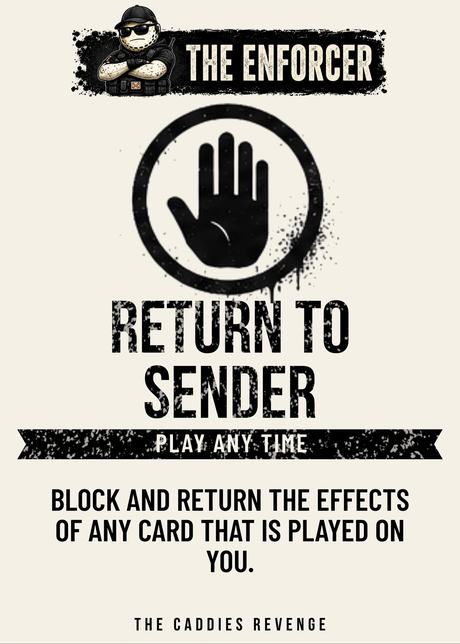 An example The Enforcer card.
