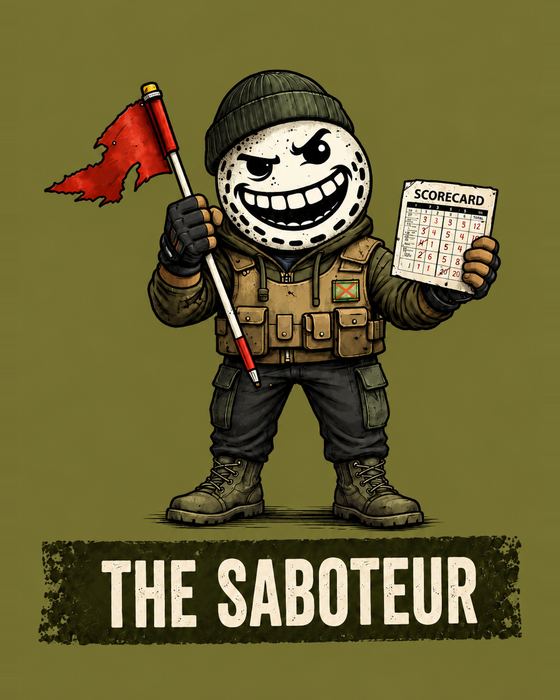 The Saboteur — character illustration.